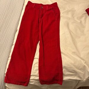 Boys size 8 Beaufort Bonnet Company Red Pants. Corduroy